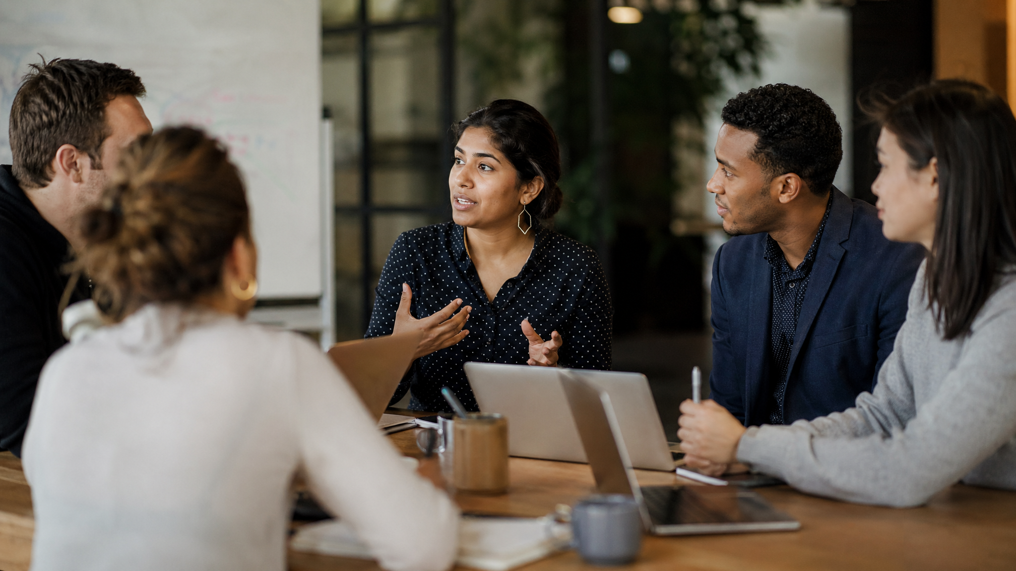 Vertex team collaborating with a client